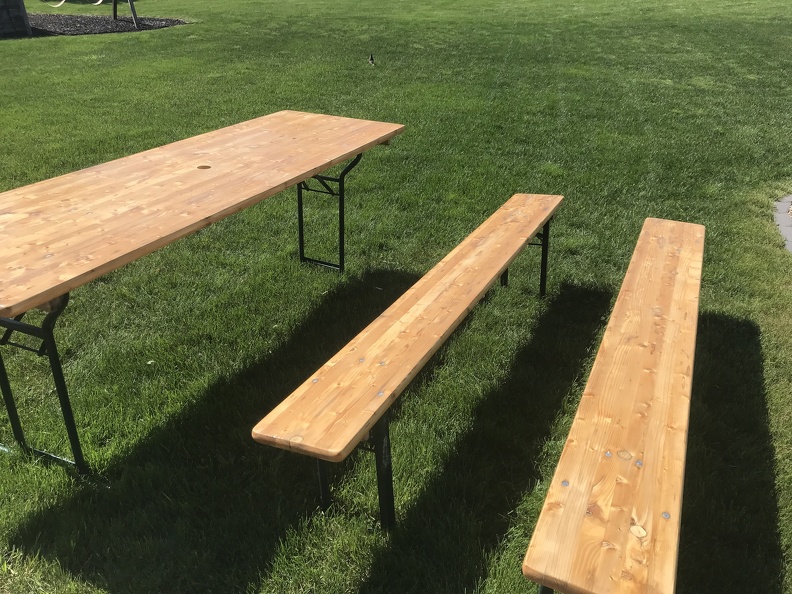 Erynn Refinished Our German Beer Hall Tables1.JPG